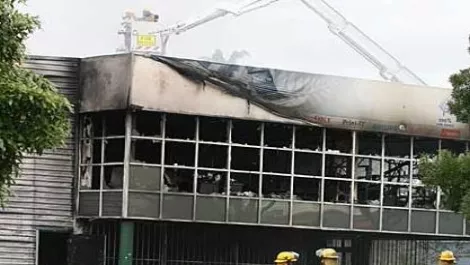 $2 million in stock reduced to ashes