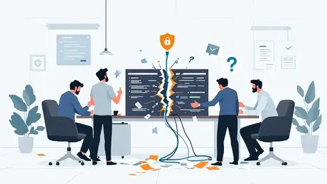 Uk office business continuity data breach risk illustration